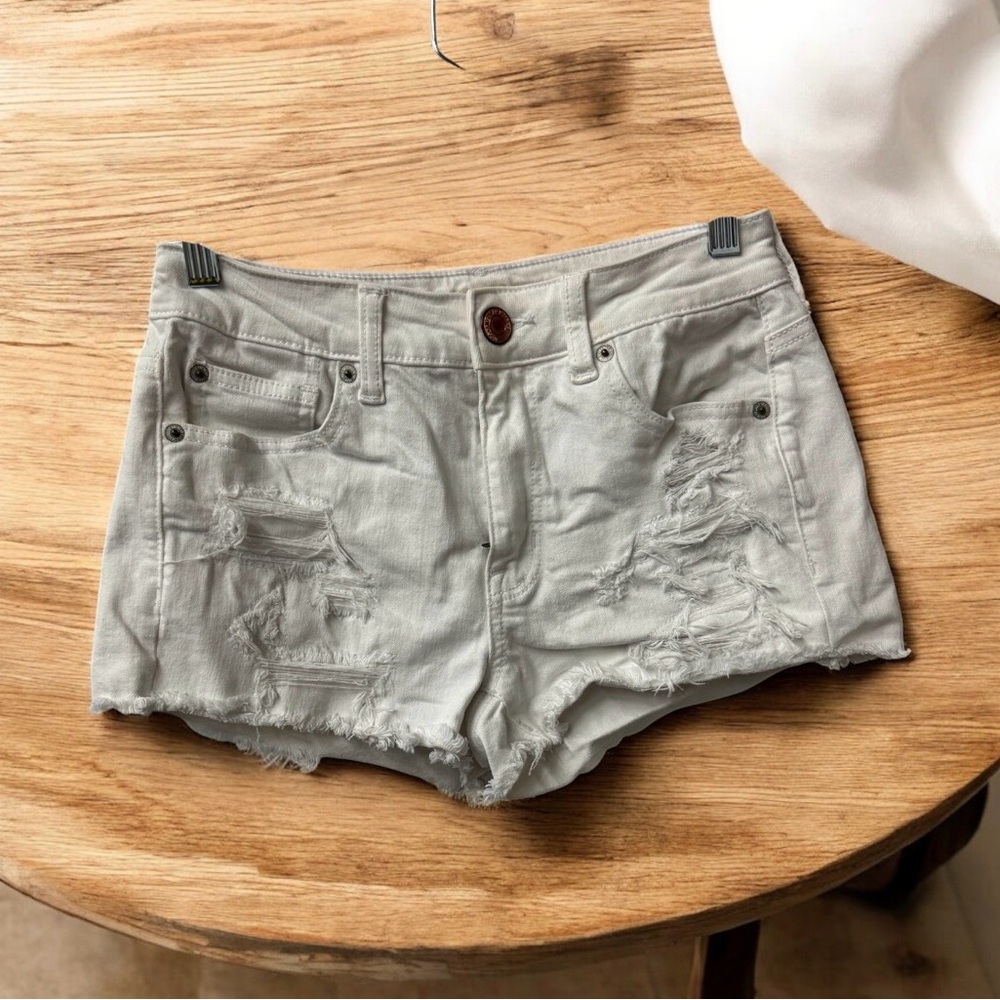 American Eagle Outfitters Cream Super Stretch Jeans